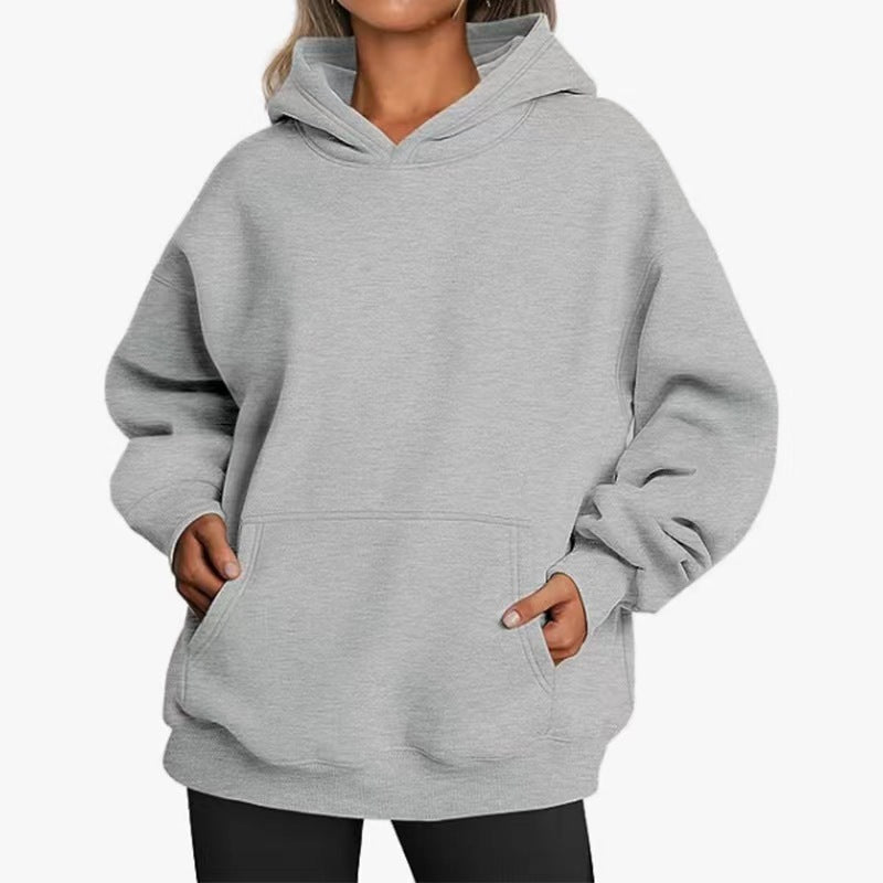 Womens Oversized Hoodies Fleece Sweatshirts Long Sleeve Sweaters Pullover Fall Clothes with Pocket Fallreshness