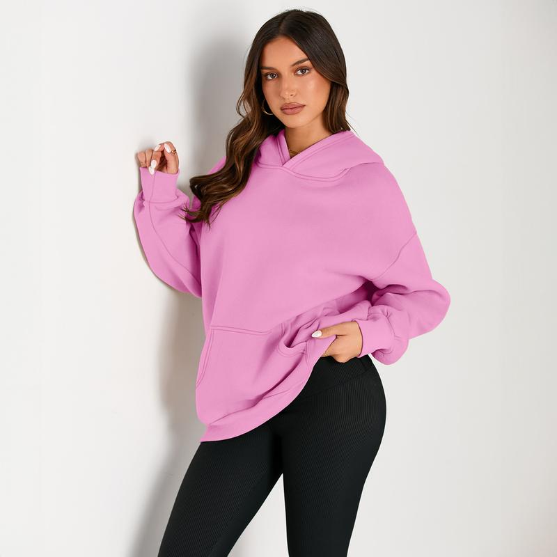 Womens Oversized Hoodies Fleece Sweatshirts Long Sleeve Sweaters Pullover Fall Clothes with Pocket Fallreshness