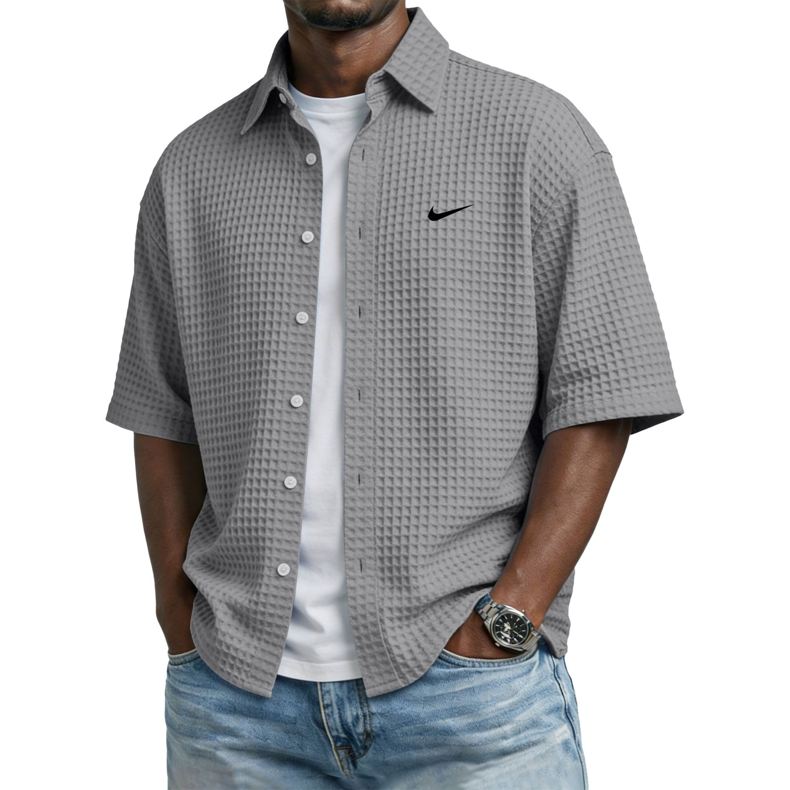 Everyday Waffle Lapel Tee