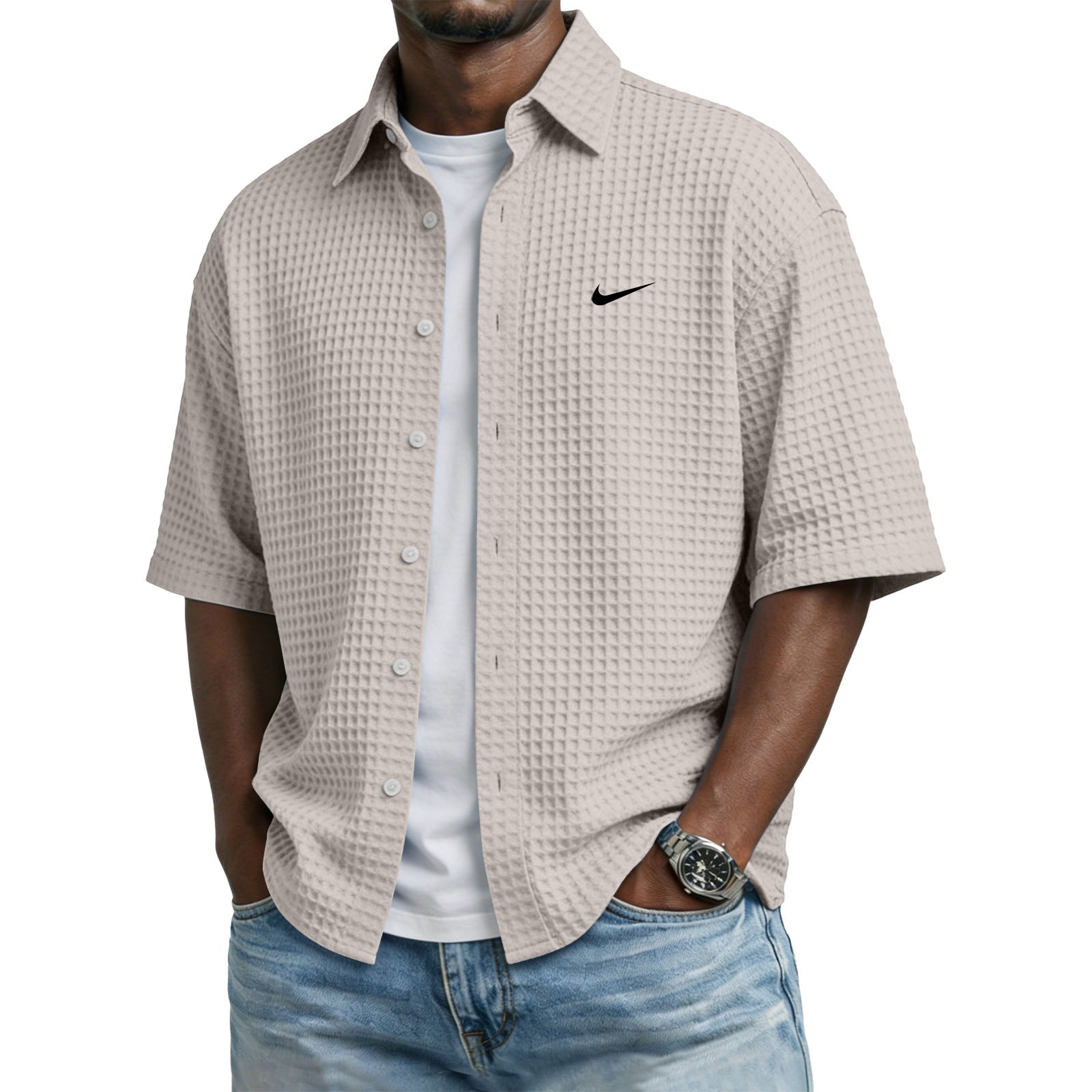 Everyday Waffle Lapel Tee