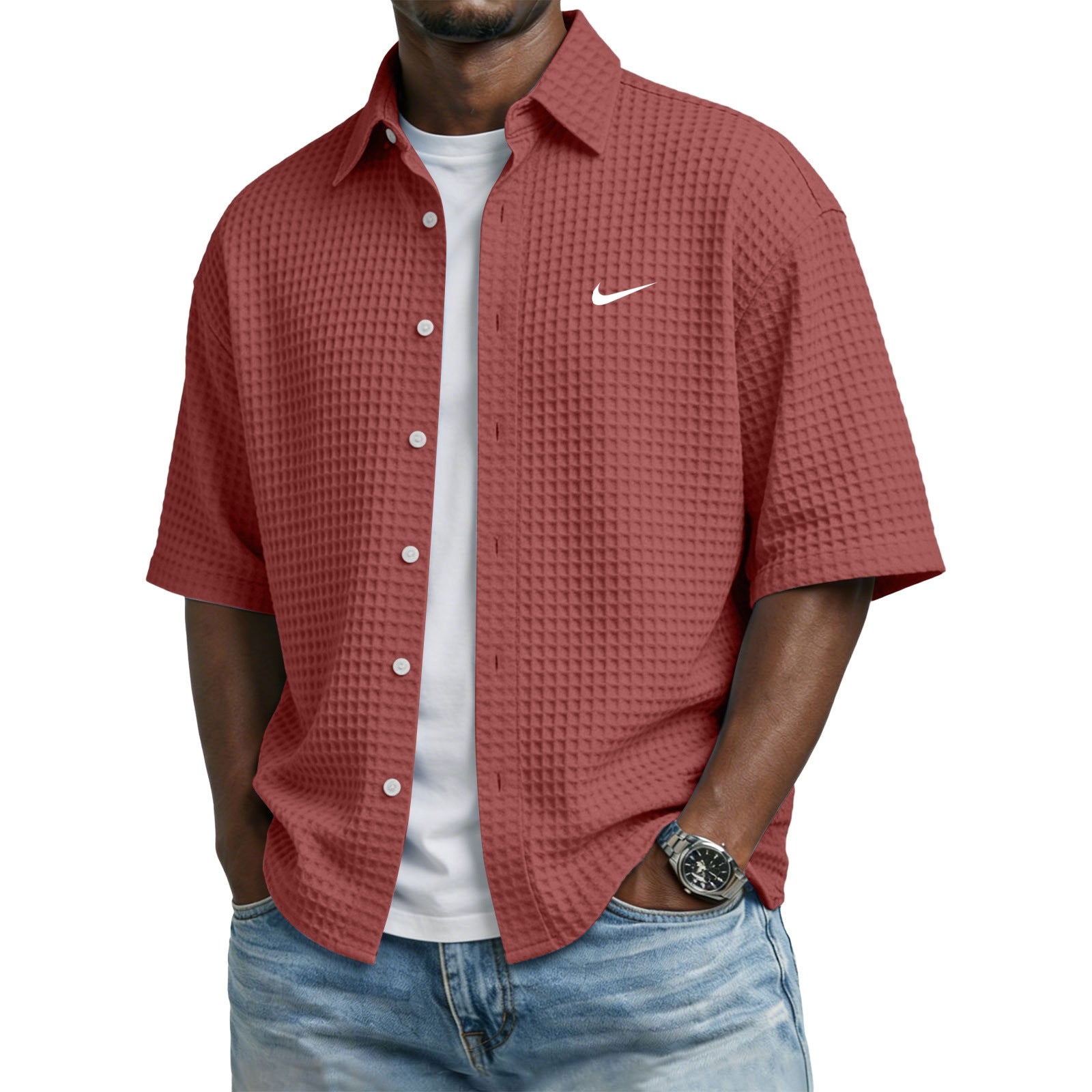 Everyday Waffle Lapel Tee