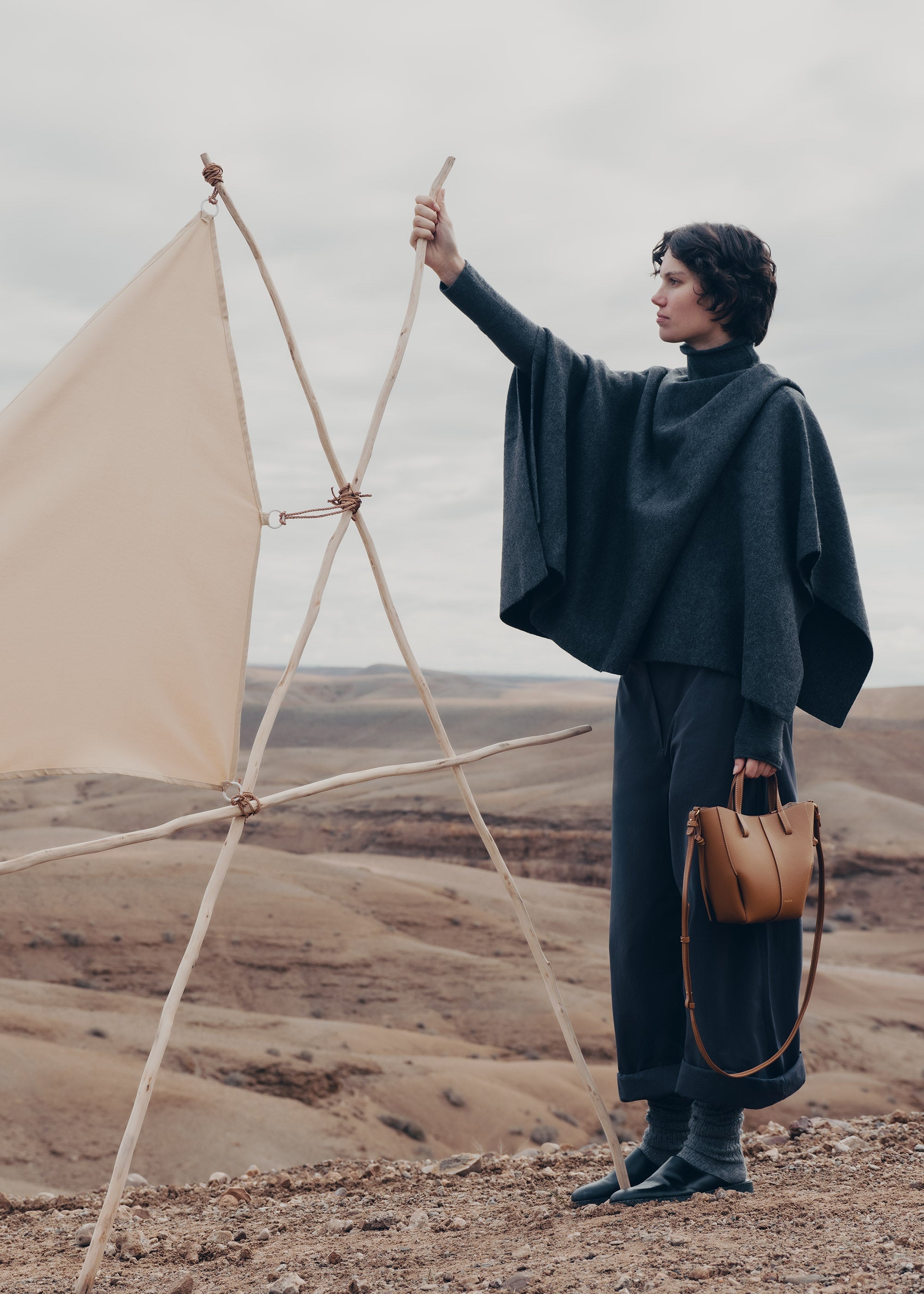 Cime Sculptural Tote Nano Bag